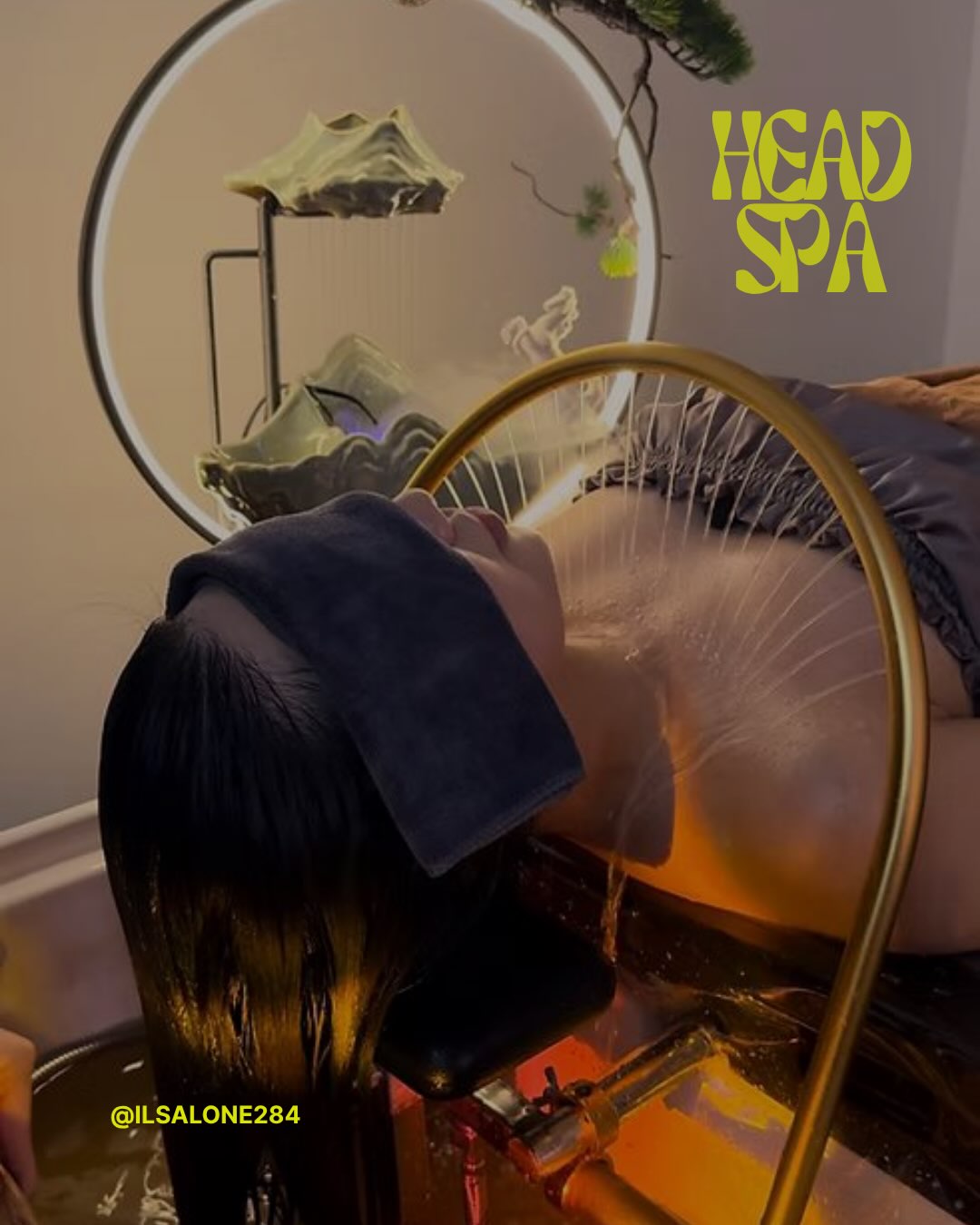 Trattamento Head Spa nel salone